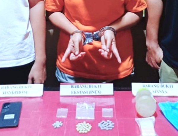 Bongkar Jaringan Narkoba Di Rohil, Polisi Ringkus IRT Pemilik 61 Butir Pil Ekstasi