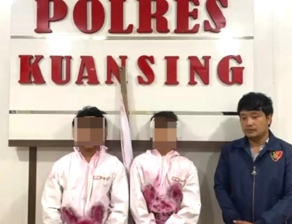 Kejar Popularitas Di Media Sosial, Dua Pemuda Berkostum Pocong Diamankan Polres Kuansing