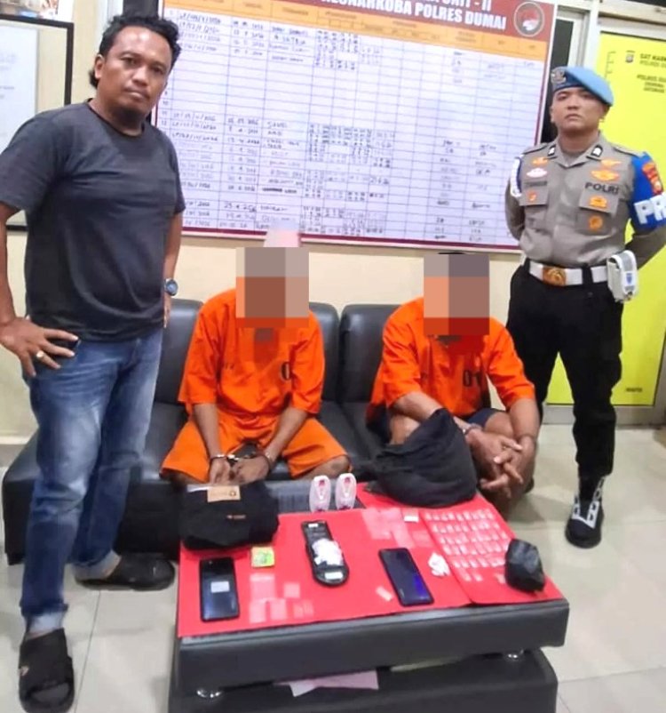 Bongkar Peredaran Narkoba Di Bukit Kapur, Polres Dumai Sita 68 Paket Sabu Siap Edar