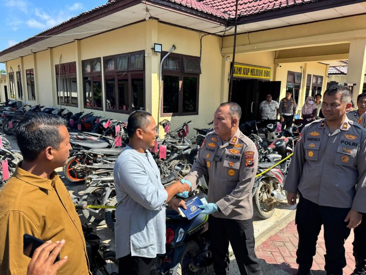 Bongkar Jaringan Curanmor Sejak 2022, Polres Inhu Minta Warga Kehilangan Cek Nomor Rangka