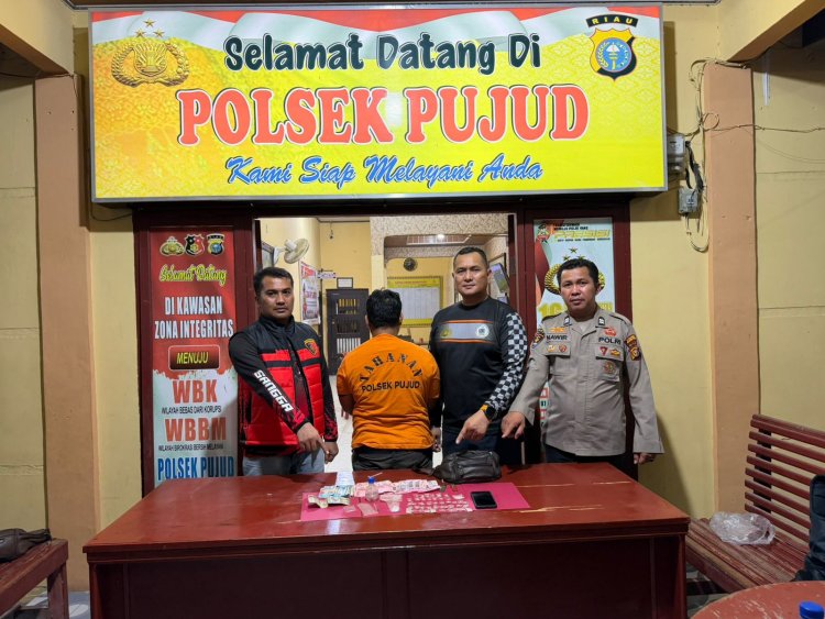 Bongkar Peredaran Narkoba Di Teluk Nayang, Polsek Pujud Sita 26 Butir Ekstasi Dan 6,54 Gram Sabu