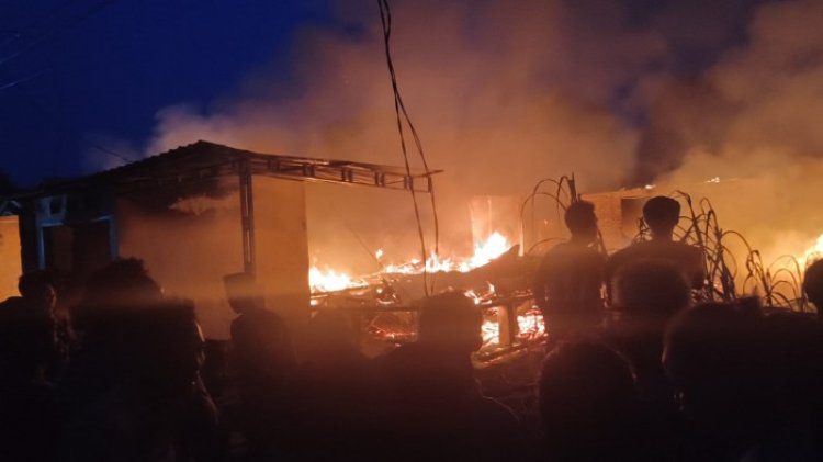 Kerugian Ditaksir Rp250 Juta, Sijago Merah Hanguskan 7 Rumah Di Bagan Hulu