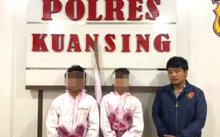 Kejar Popularitas Di Media Sosial, Dua Pemuda Berkostum Pocong Diamankan Polres Kuansing