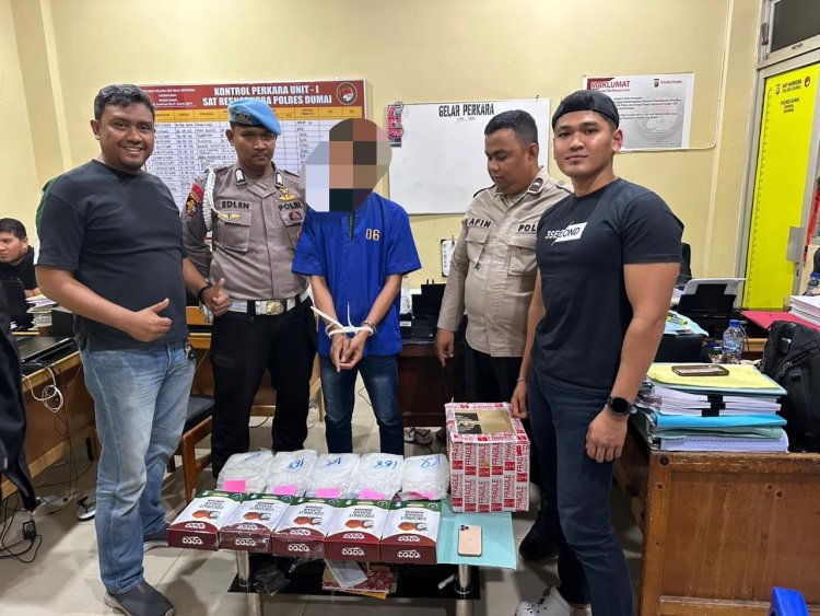 Bongkar Penyelundupan 5 Kg Sabu Dengan Modus Coconut Sugar, Polres Dumai Amankan Jastiper Asal Aceh