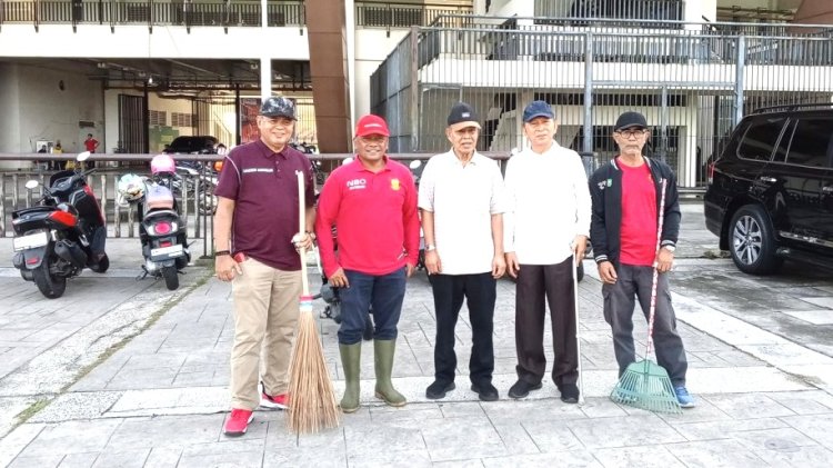 Optimalisasi Aset Daerah, Pemprov Riau Gelar Aksi Gotong Royong Di Stadion Utama