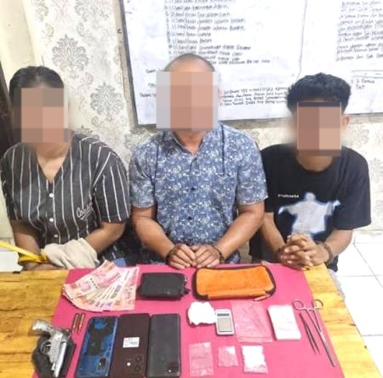 Bongkar Jaringan Narkoba Di Sungai Apit, Polres Siak Ringkus Tiga Tersangka Dan Sita Senpi Rakitan