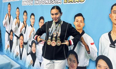 Harumkan Nama Polres Kampar, Bripda Mega Djuwita Siallagan Borong Tiga Mendali Di Kapolri Cup 7