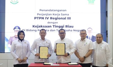 Perlindungan Aset Dan Mitigasi Risiko Hukum Jadi Prioritas, PTPN IV Regional III Perpanjang Kerja Sama Dengan Kejati Riau