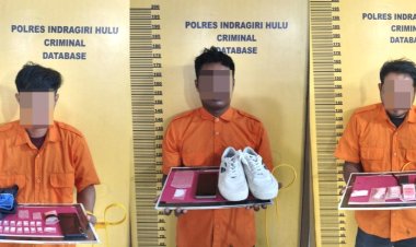 Bongkar Dua Sarang Narkoba Di Inhu, Polsek Pasir Penyu Ringkus Tiga Pengedar Dan Sita 11,31 Gram Sabu