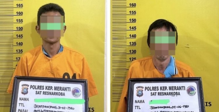 Gagalkan Dugaan Transaksi Narkoba Di Selatpanjang, Polres Meranti Amankan Dua Tersangka
