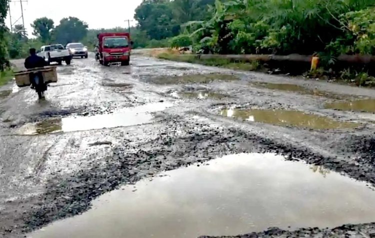 Soroti Jalan Tapung Raya Rusak Parah, F-PDIP DPRD Kampar Desak Pemkab Cepat Carikan Solusi