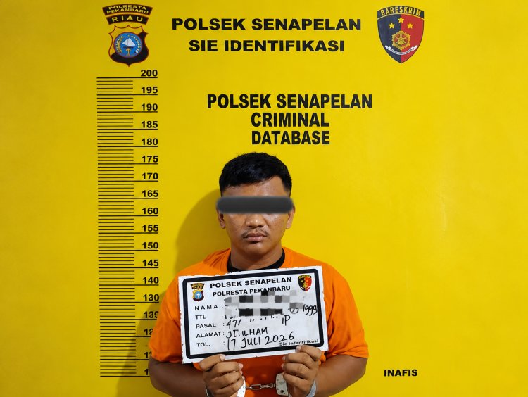 Diduga Terlibat 16 TKP Curanmor Pekanbaru, Tim Opsnal Polsek Senapelan Ringkus Pelaku Di RTH Tunjuk Ajar