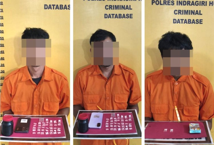 Bongkar Peredaran Narkoba Di Lubuk Batu Jaya, Polres Inhu Sita 8 Gram Sabu