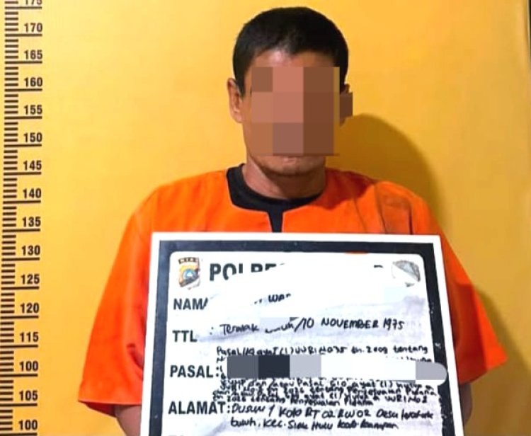 Bongkar Peredaran Narkoba Di Siak Hulu, Polres Kampar Amankan Pria 51 Tahun Simpan 11 Paket Sabu Dalam Botol Balsem
