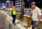 Hantam Median Di Fly Over Imam Munandar Pekanbaru, Pengendara Honda Stylo Tewas Di Tempat