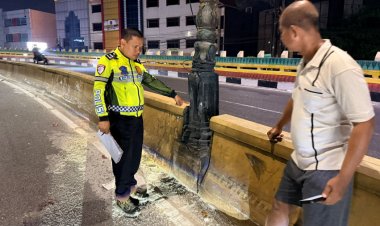 Hantam Median Di Fly Over Imam Munandar Pekanbaru, Pengendara Honda Stylo Tewas Di Tempat