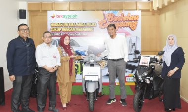 Tabungan Berbuah Yamaha Fazzio, Warga Pekanbaru Tak Sangka Dapat Hadiah Program Bedelau BRK Syariah