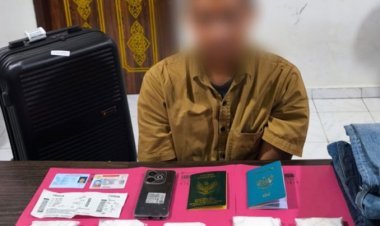 Terendus Mesin X-Ray, Pria Asal Aceh Bawa 1 Kg Sabu Dalam Koper Ditangkap Di Bandara SSK II