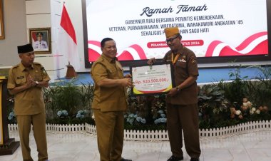 Kenang Jasa Para Pejuang Kemerdekaan, Pemprov Riau Salurkan Rp520,5 Juta Sagu Hati Untuk 347 Veteran Dan Keluarga