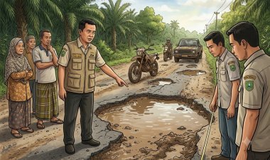Tak Lagi Bisa Ditambal, Pemprov Riau Siapkan Rp10 Miliar Benahi Jalan Sontang-Kasang Padang