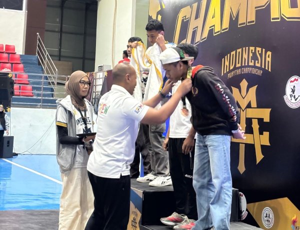 Bersinar Di Kejurnas Muaythai 2026, Lima Atlet Muaythai Bengkalis Sumbang Medali Untuk Riau