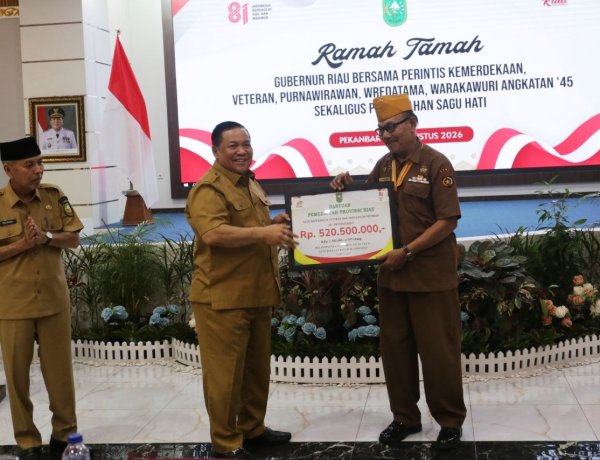 Kenang Jasa Para Pejuang Kemerdekaan, Pemprov Riau Salurkan Rp520,5 Juta Sagu Hati Untuk 347 Veteran Dan Keluarga