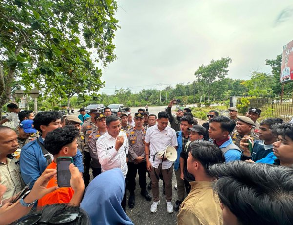 Dua Kali Turun Aksi, Mahasiswa Tagih Bukti Komitmen Pemkab Kampar Soal Beasiswa Di KUA-PPAS 2027
