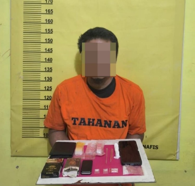 Bongkar Peredaran Narkoba Di Sungai Lala, Polsek Kelayang Sita 4,18 Gram Sabu