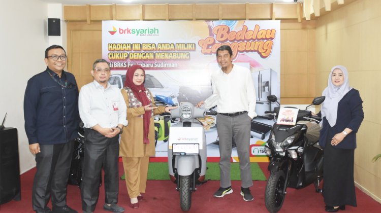 Tabungan Berbuah Yamaha Fazzio, Warga Pekanbaru Tak Sangka Dapat Hadiah Program Bedelau BRK Syariah