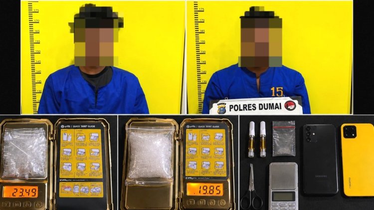 Bongkar Peredaran Narkoba Di Dumai Barat, Polres Dumai Sita 23,49 Gram Sabu Dan 19,85 Gram Etomidate