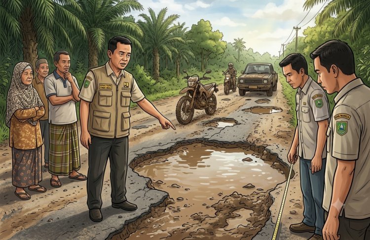 Tak Lagi Bisa Ditambal, Pemprov Riau Siapkan Rp10 Miliar Benahi Jalan Sontang-Kasang Padang