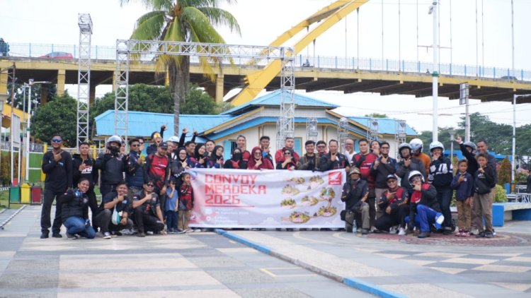 Tebar Semangat Kebersamaan Dan Kepedulian, 100 Bikers Ikuti Convoy Merdeka Capella Honda Di Pekanbaru