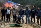 Bongkar PETI Di Kampar Kiri Hulu, Polisi Amankan Operator Ekskavator