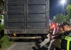 Tabrak Belakang Truk Parkir Di Jalan SM Amin Pekanbaru, Pelajar 14 Tahun Tewas