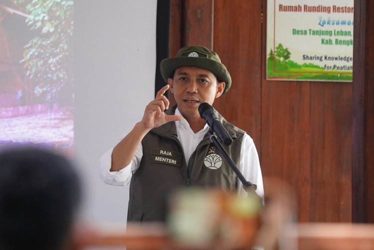 Pernah Jadi Kawasan Rawan Karhutla, Menhut Raja Juli Dorong Tanjung Leban Jadi Pusat Belajar Restorasi Gambut Nasional