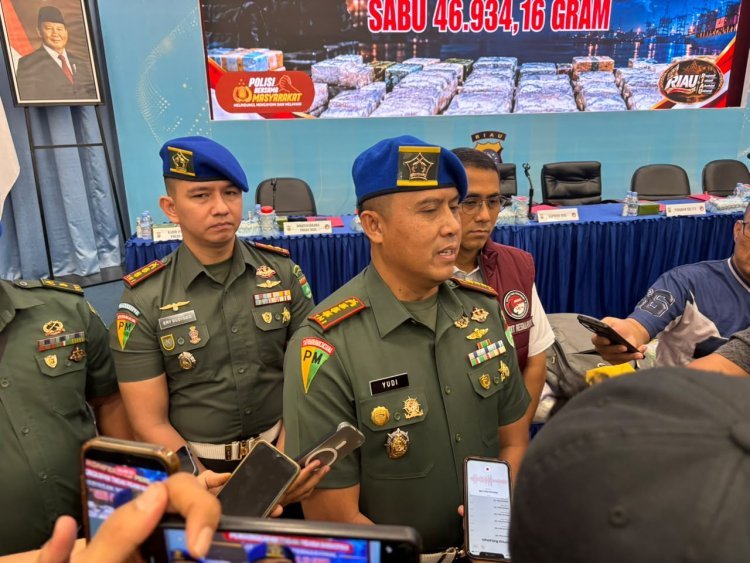 Oknum TNI Terseret Kasus Sabu 46,9 Kg, Danpomdam Tuanku Tambusai Tegaskan Prajurit Terlibat Narkoba Terancam Dipecat